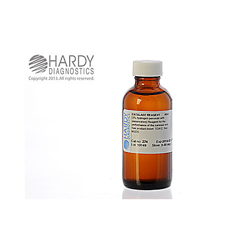 catalase reagent, hydrogen peroxide 3%, 60ml bottle