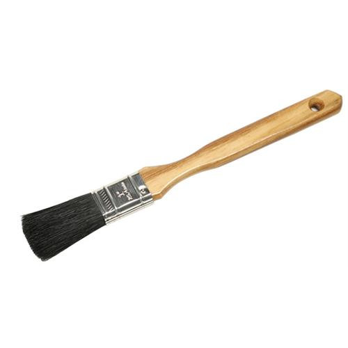 sieve brush, fine mesh, wooden handle, 5-1/4" length