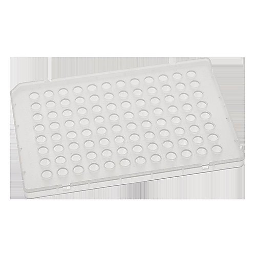 100ul 96-well pcr half skirt, elevated wall (abi style) amplification plate, pp clear