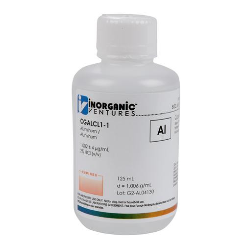 icp 1000ug/ml aluminum, 125ml (c08-0460-720)