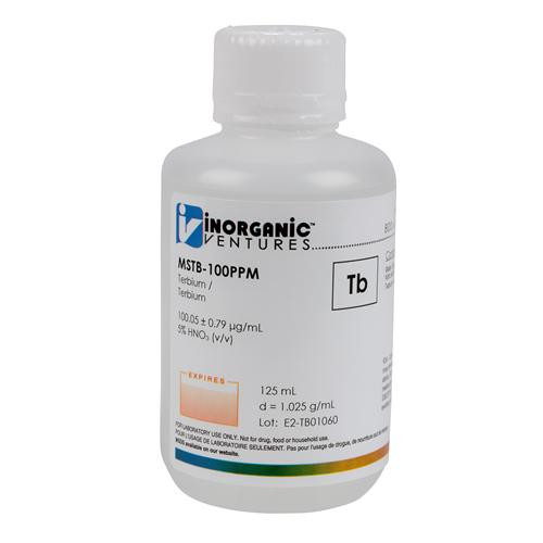 icp 100ug/ml terbium, 125ml