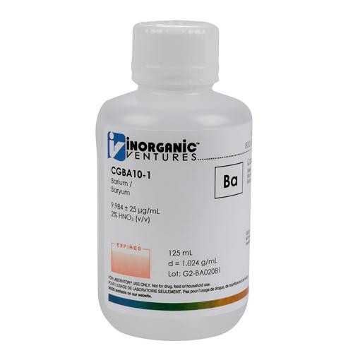 icp 10000ug/ml barium, 125ml