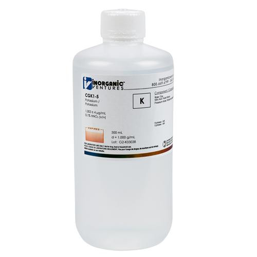 icp 1000ug/ml potassium, 500ml