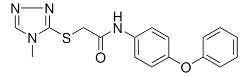 2-((4-methyl-4h-1 2 4-triazol-3-yl)thio) -n-(4-phenoxyphenyl)acetamide - 10mg