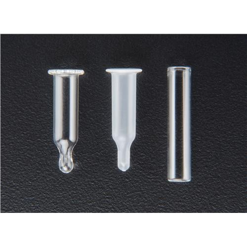 250æl glass flat bottom insert for versa vial t