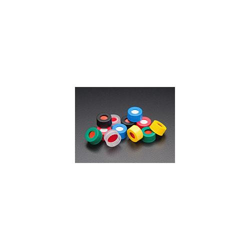 preassembled r.a.m.  9mm ribbed red screw thread cap with ptfe/silicone with slit septa (c08-0467-425)