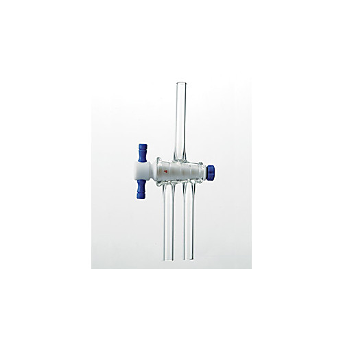 stopcock, double oblique, ptfe, synthware, bore: 2mm, plug size: 12.9/44, stem od: 8mm