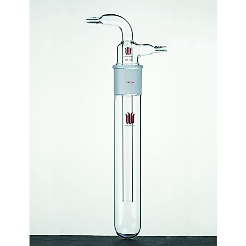 vacuum trap, hose connections, joint: 29/42, outer body od, 32mm, outer body length: 200mm below joint: hose connection: 10mm