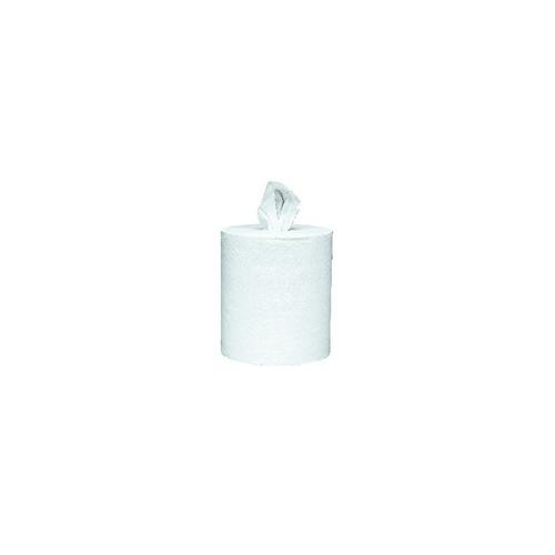 scott  essential center pull paper towels (01010), white, perforated hand paper towels, 500 towels / roll, 4 rolls / case