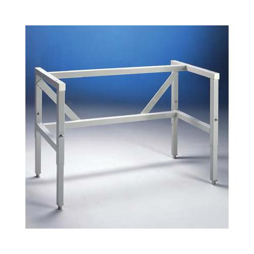 telescoping base stand, 6' with fixed feet, 27.5" - 33.5" high