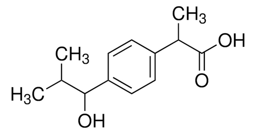 2-[4-(1-hydroxy-2-methylpropyl)phenyl]propanoic acid