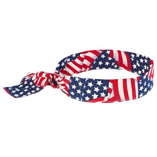 chill-its 6700 evaporative cooling bandana, stars & stripes