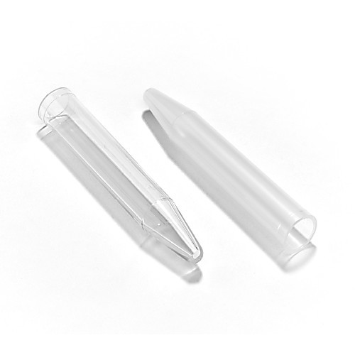 12 x 75 mm test tube, 4.5 ml, conical bottom; polystyrene, natural