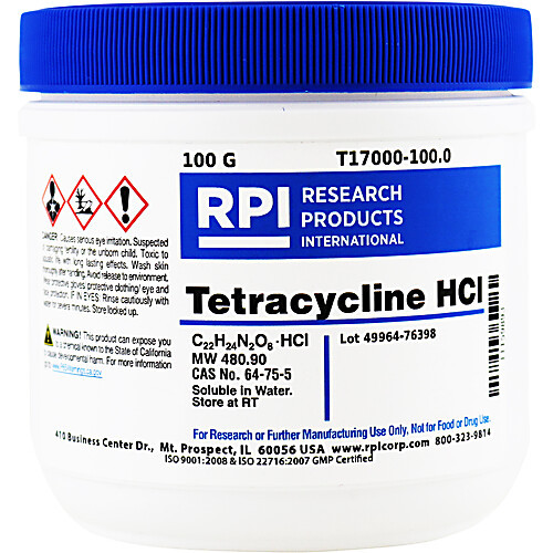 tetracycline hcl, 25g
