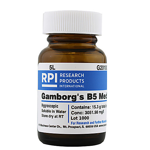 gamborg's b5 medium, 50l