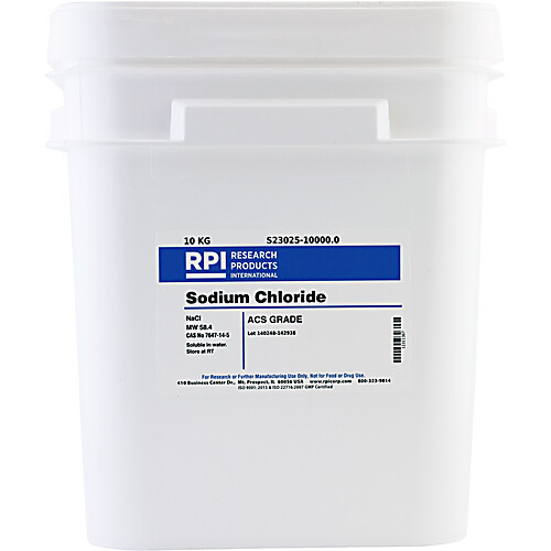 sodium chloride, acs, 3kg