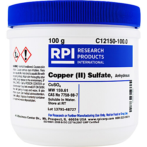 copper (ii) sulfate anhydrous, 500g