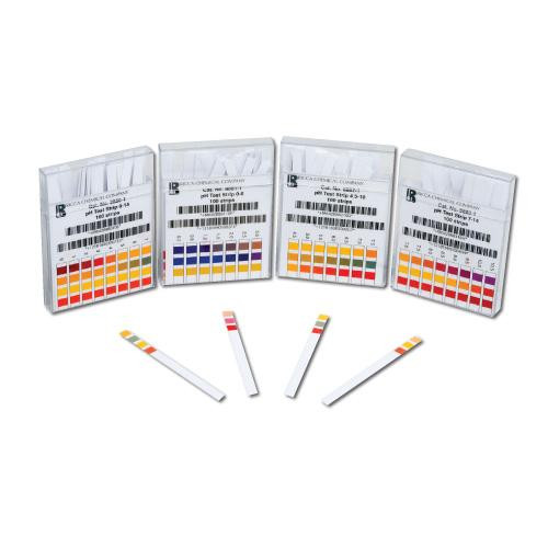 ph test strips, 0-6, box/100