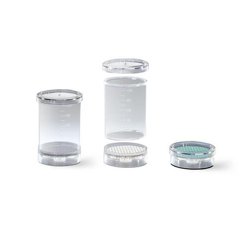 biosart 100 monitors, cn, white with black grids, 0.45 um, sterile packaged, 48/pk