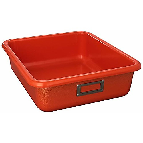 laboratory tray, 21"l x 18-3/4"w x 4-3/8"h, orange