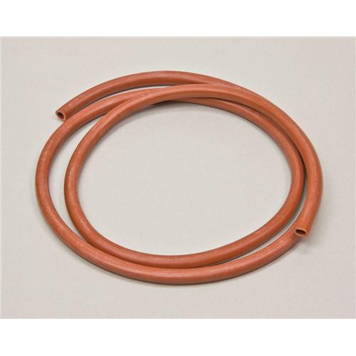 10' roll, 4.8mm bore / 1.2mm thick general purpose red rubber tubing