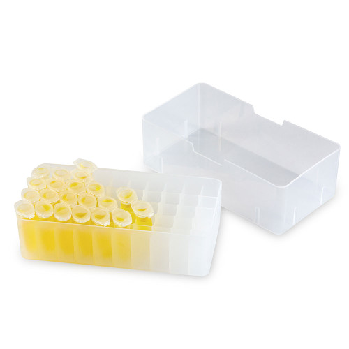 freezer box for 1 5ml and 2 0ml microcentrifuge tubes 50 place 5 x 10 format with lid clear cs 20