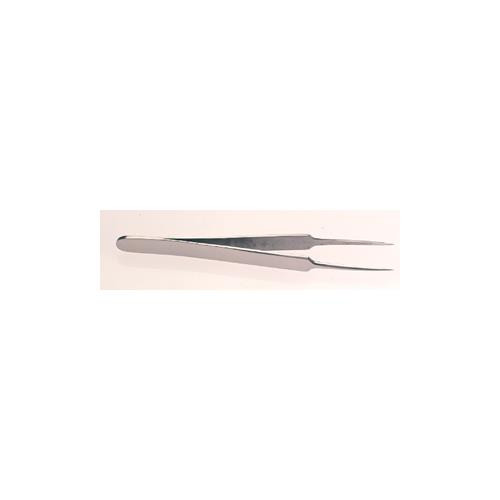very fine point forceps, stainless steel, 4-1/4", straight