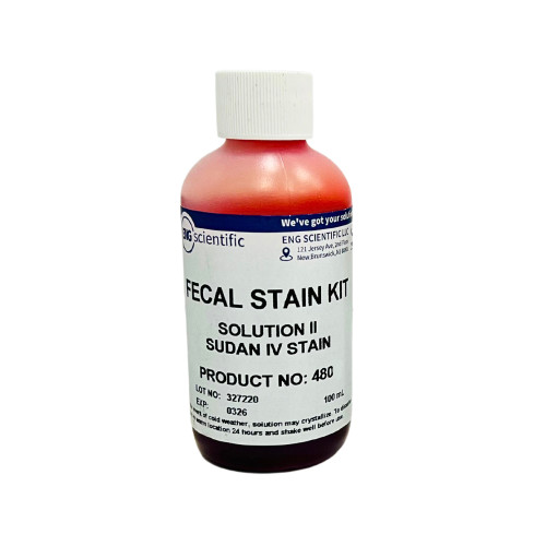 fecal stain kit - solution ii - sudan iv (100ml)