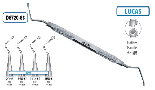 bone curette lucas # 86 180mm
