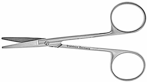 knapp iris scissors, straight, blunt/blunt points, length: 4