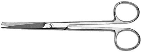deaver scissors, straight, sharp/sharp points, length: 5.5