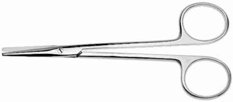 metzenbaum scissors, curved, length: 5.75