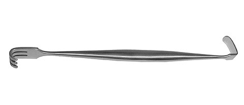 senn retractor, double ended, blunt, length: 6.375