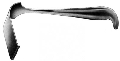 meyerding toothed edge retractor, # 2, 91/2 ", 1"x3" (2.5 x 7.5cm)
