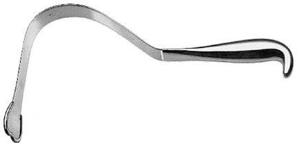 harrington- pemberton retractor, 62 mm wide, 180 mm deep, 12 1/2" length