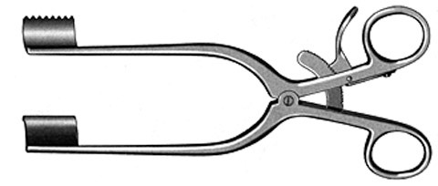 meyerding lam retractor 25x30mm, 7 1/8", toothed blades