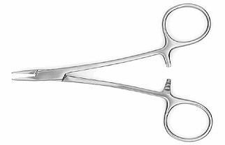 webster needle holder, smooth jaws, extra delicate (baby), length: 4.75