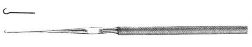 barsky double skin hook, knurled handle, sharp, double hook, width: 9.5, length: 6