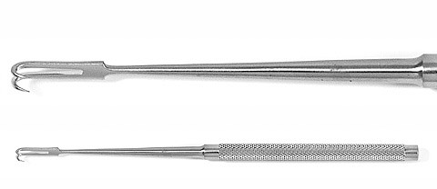 joseph double hook, two sharp prongs, width: 7, length: 6.25