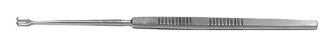 freer skin hook, 6" (15.2 cm), blunt double prongs, 2.5 mm wide