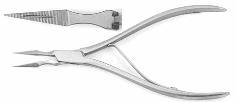 virtus splinter forceps, angled, length: 6