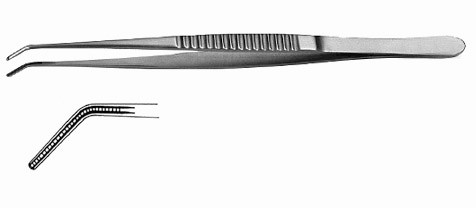 debakey vasc forceps angled, 6", 2.0mm