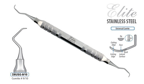curette elite silver gracey rigid # 9/10