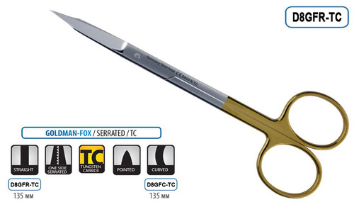 scissors goldman fox straight 130mm