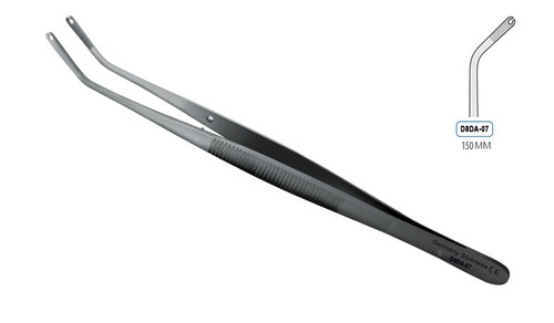 forceps suture angled 150mm