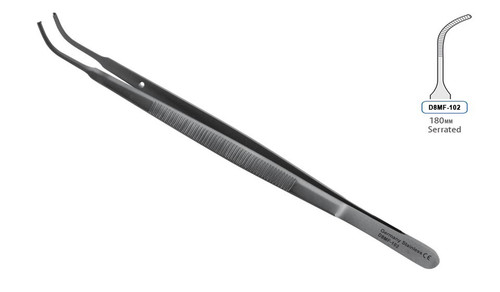 forceps dressing gerald curved 180mm
