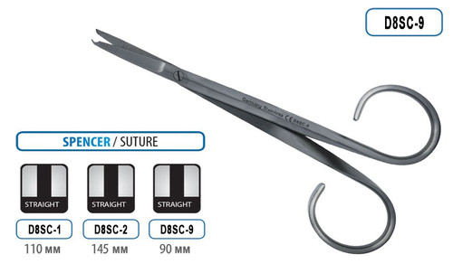scissors ligature spencer 90mm