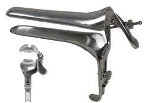weisman-graves speculum- large, left opening: 12 cm x 4cm/4.75in x 1.5in, coated s1529-0785nc