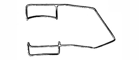 barraquer eye speculum, 1-3/4" (4.4 cm), small blades 10 mm wide s1609-1967