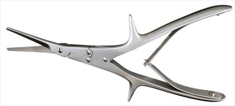 gorney septum scissors, double action, serrated with 1-3/4" cut, angled handles, length: 7.75 s1679-5375